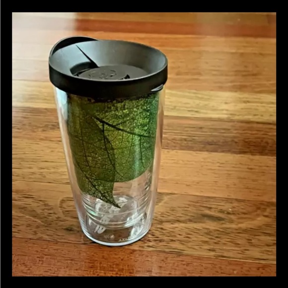 Tervis Tumbler Green Leaves Recycled 16 Oz Brown Lid Go Green Save The Earth - Picture 11 of 11